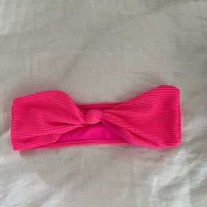 Bandeau Bikini Top - Hot Pink
